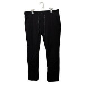 Roark Revival Pants Mens 38 Black Nylon Stretch Drawstring Chino Explorer 38x30